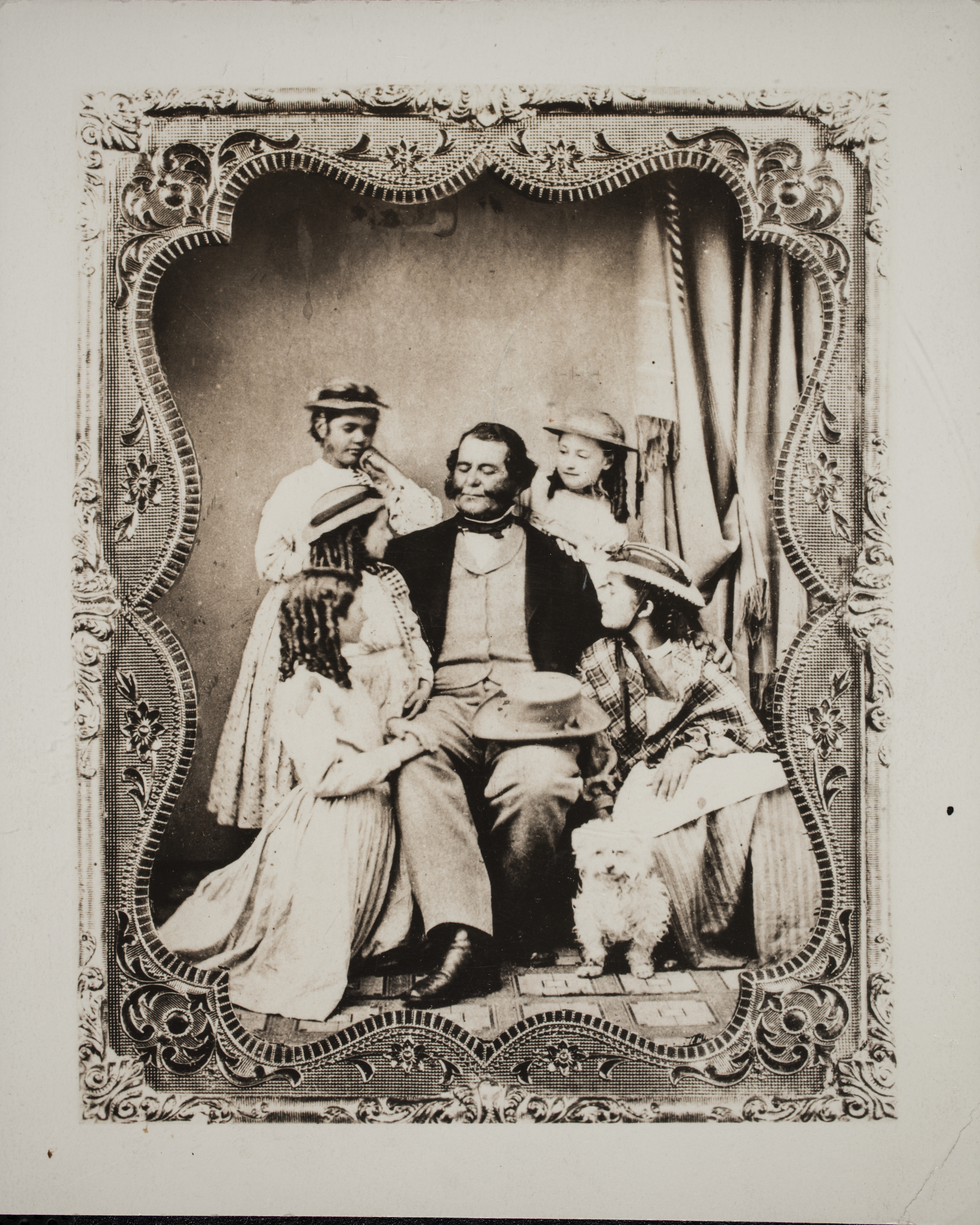General Vallejo with His Daughters Maria Luisa and Maria Ignacia and His Granddaughters