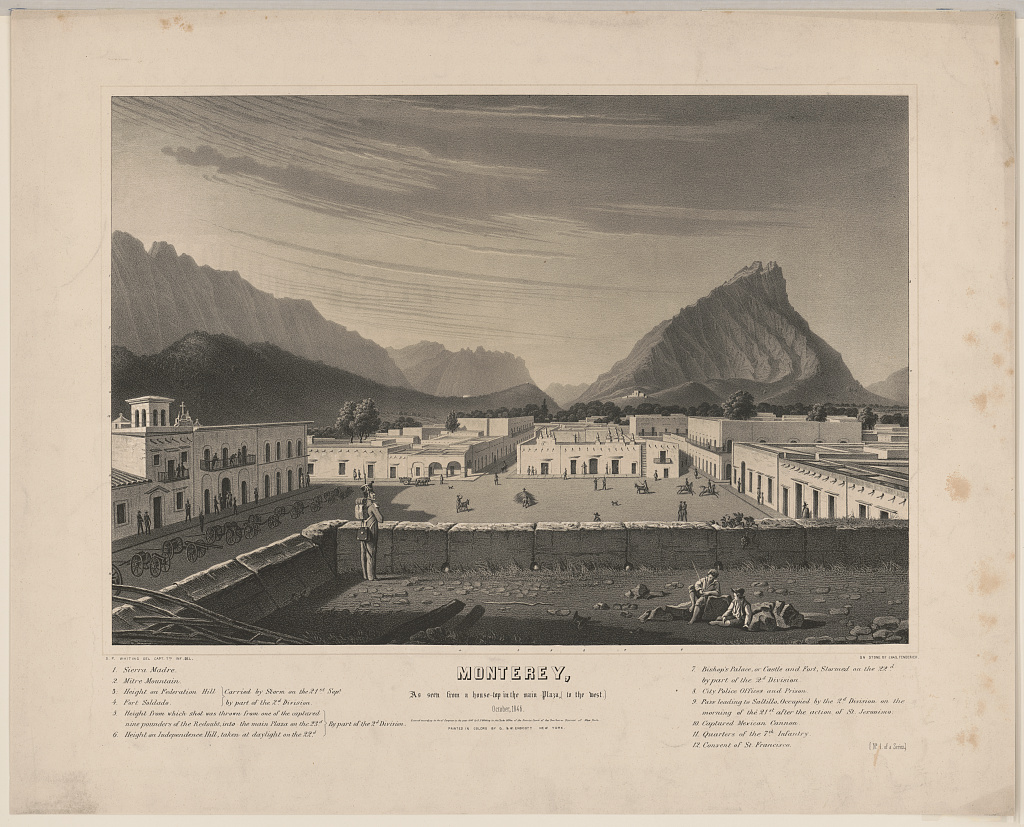Monterey, as seen from a house-top in the main plaza, [to the west.] October, 1846