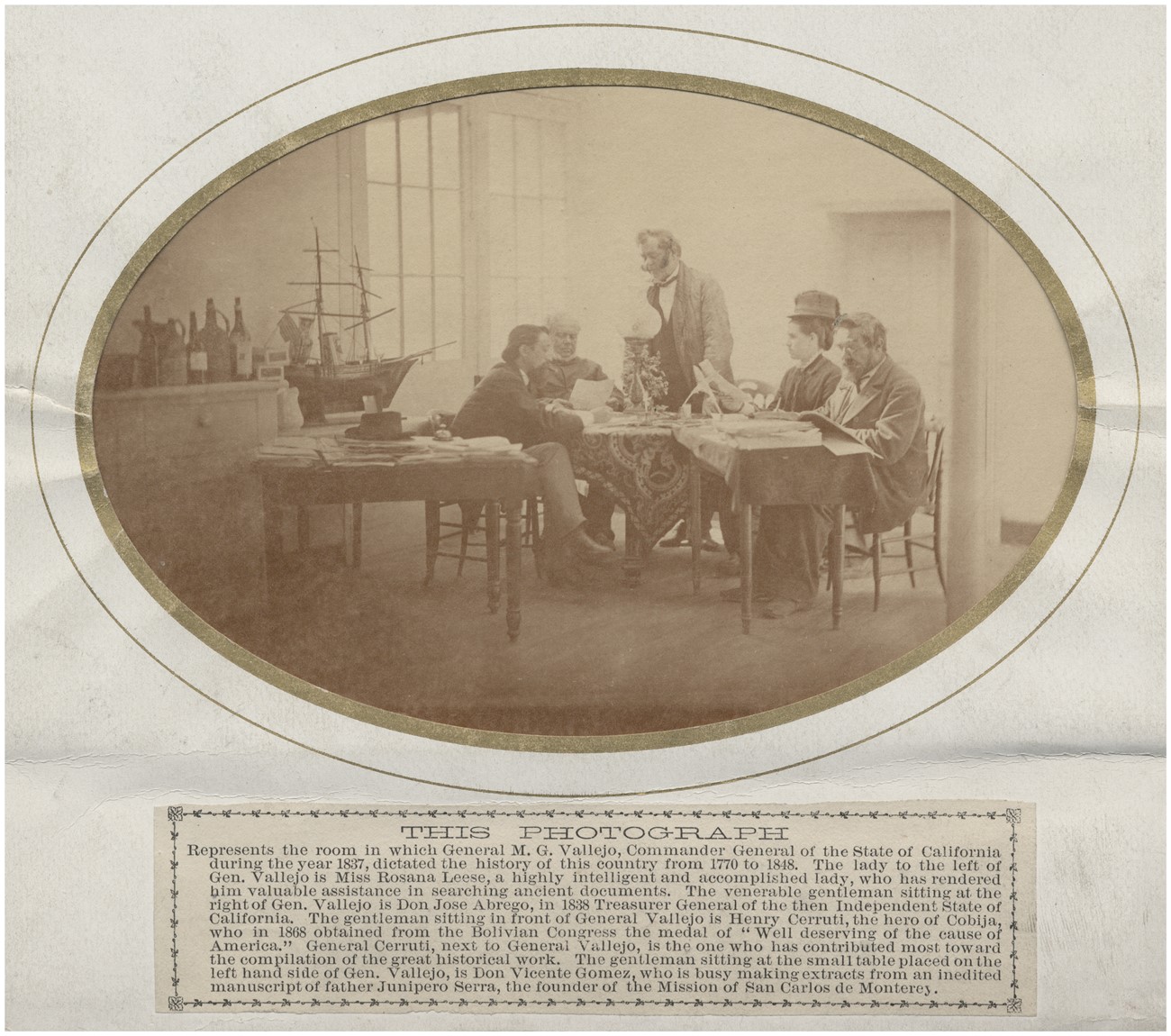 H.H. Bancroft interviewing General Mariano Guadalupe Vallejo